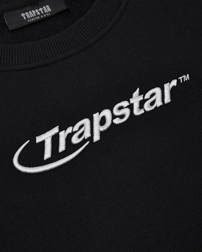Trapstar Hyperdrive Crewneck Short Set - Black