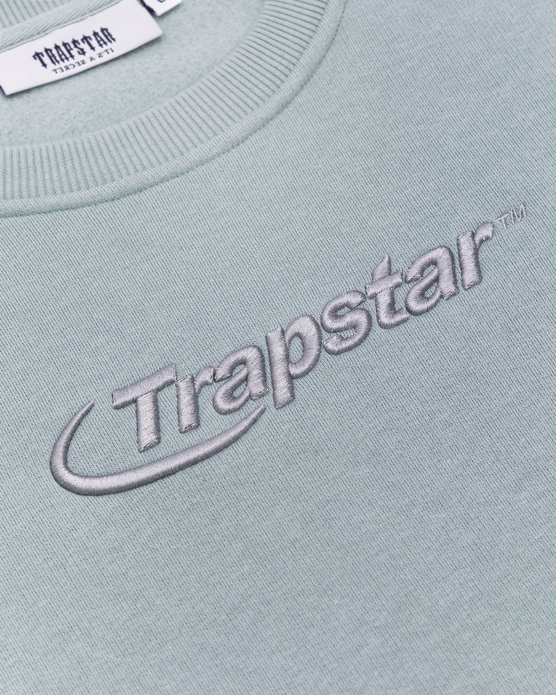 Trapstar Hyperdrive Crewneck Short Set - Light Blue