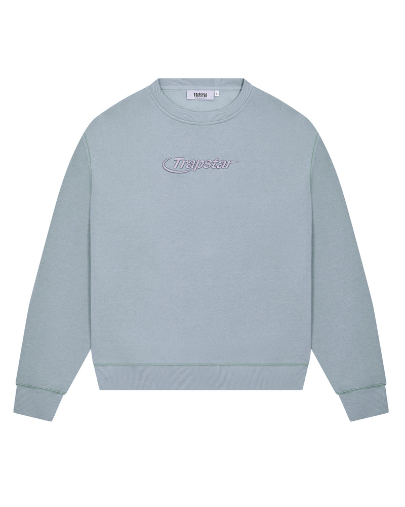 Trapstar Hyperdrive Crewneck Short Set - Light Blue