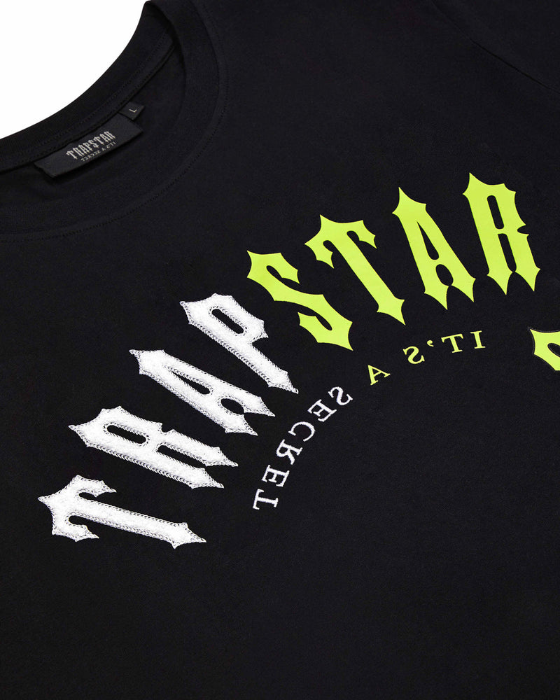 Trapstar Irongate Split Arch Short Set - Black/Slime