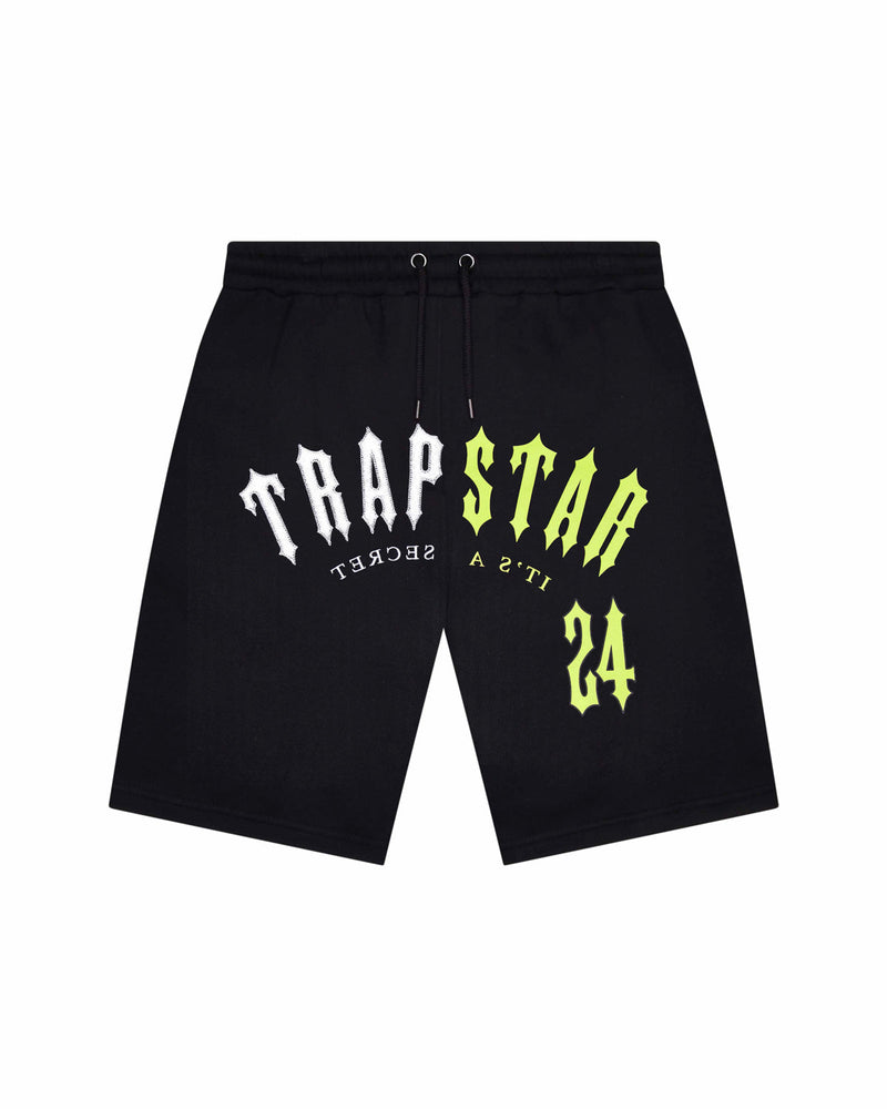 Trapstar Irongate Split Arch Short Set - Black/Slime