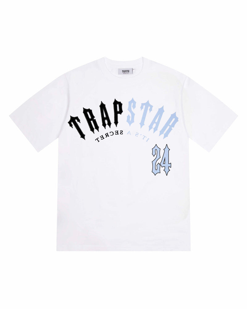 Trapstar Irongate Split Arch Short Set - White/Blue