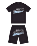 Trapstar Shooters Short Set - Black / Blue