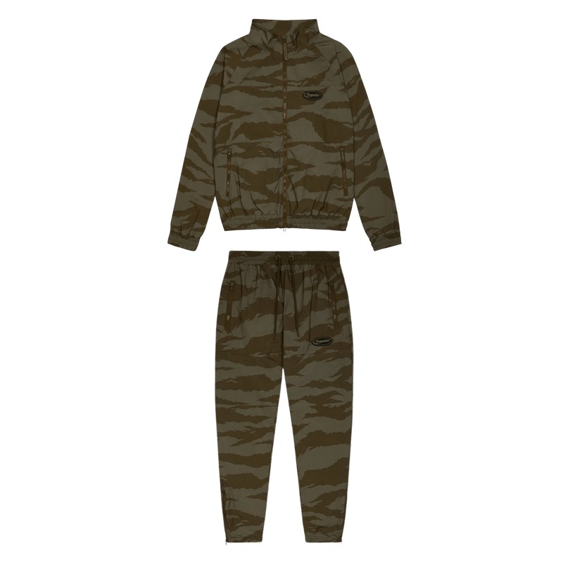Trapstar Tiger Camo Tracksuit Khaki Green