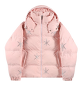 Unknown London Pink White Rhinestone puffer