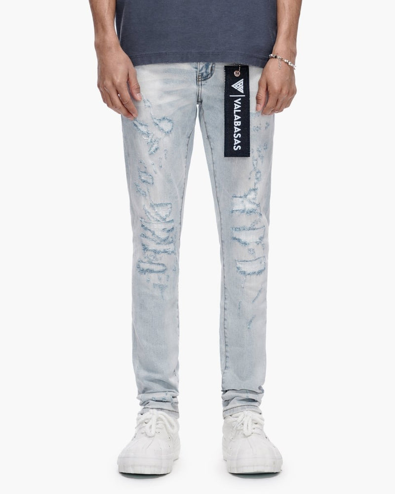 VALABASAS LEADER SKINNY LIGHT BLUE WASH