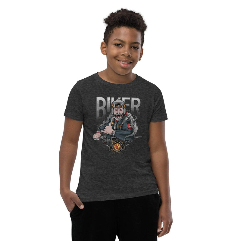GBNY Dark Grey Heather / S Vamp Life x GBNY Biker T-Shirt - Kid's 4725481_11217