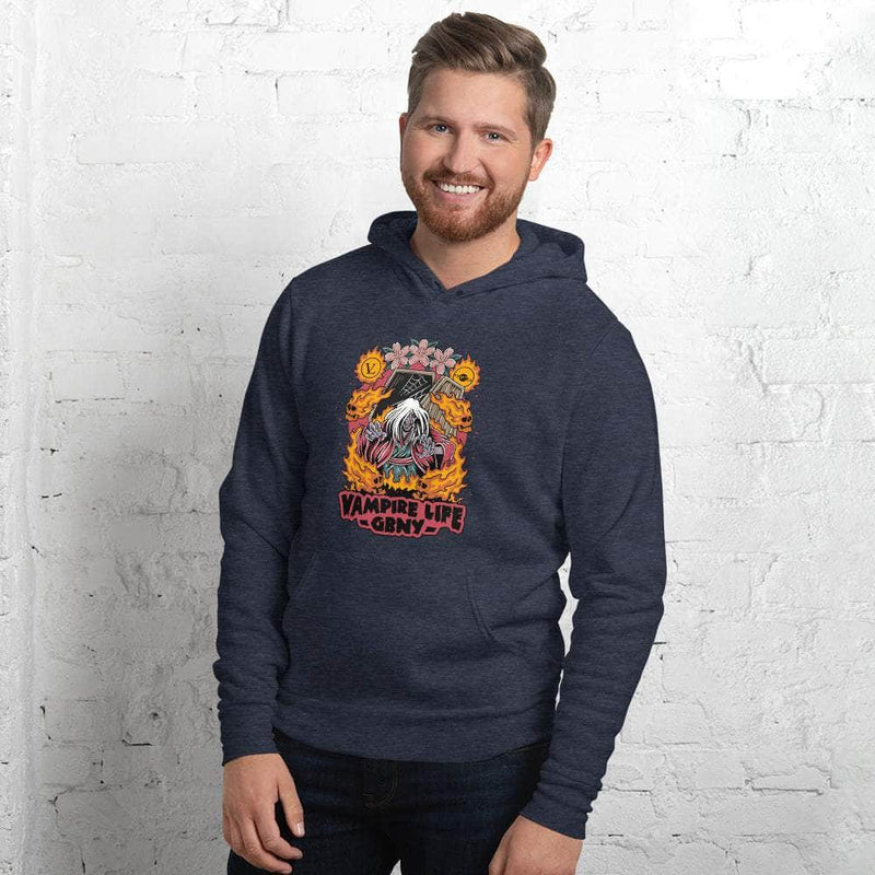 GBNY Heather Navy / S Vamp Life X GBNY "Fiery Vamp" Hoodie - Men's 5911267_9251