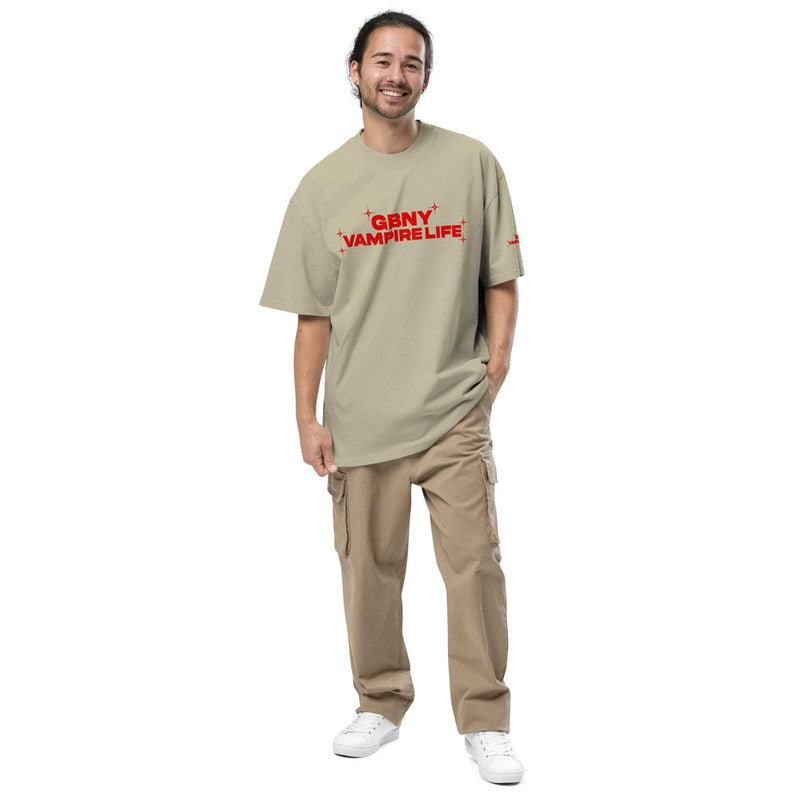 GBNY Faded Eucalyptus / S Vamp Life X GBNY "Hiding Angel" Oversized Faded T-shirt - Men's 6245307_17571