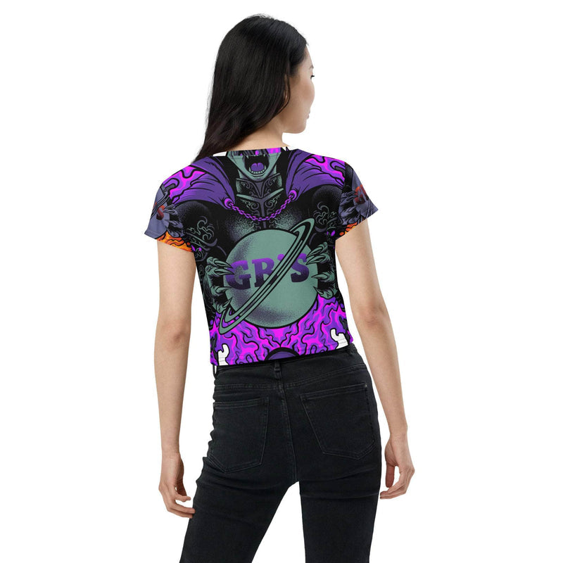 GBNY Vamp Life X GBNY "Scare The Scary" All-Over Print Crop Tee - Men's