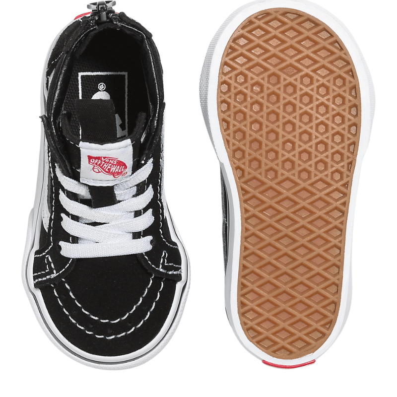 Vans FOOTWEAR Vans Sk8-Hi Zip Shoe 'Black' - Toddler's