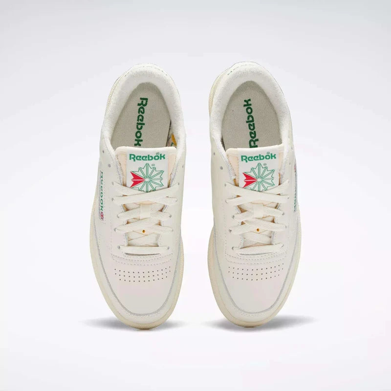 Women's Reebok Club C 85 Chalk/Paperwhite/Glen Green Style: 100007797