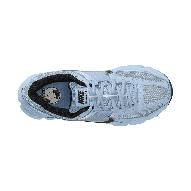 Nike FOOTWEAR Nike Zoom Vomero 5 Blue Tint Platinum Tint Metallic Platinum Black - Women's